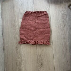 Body con pink mini skirt